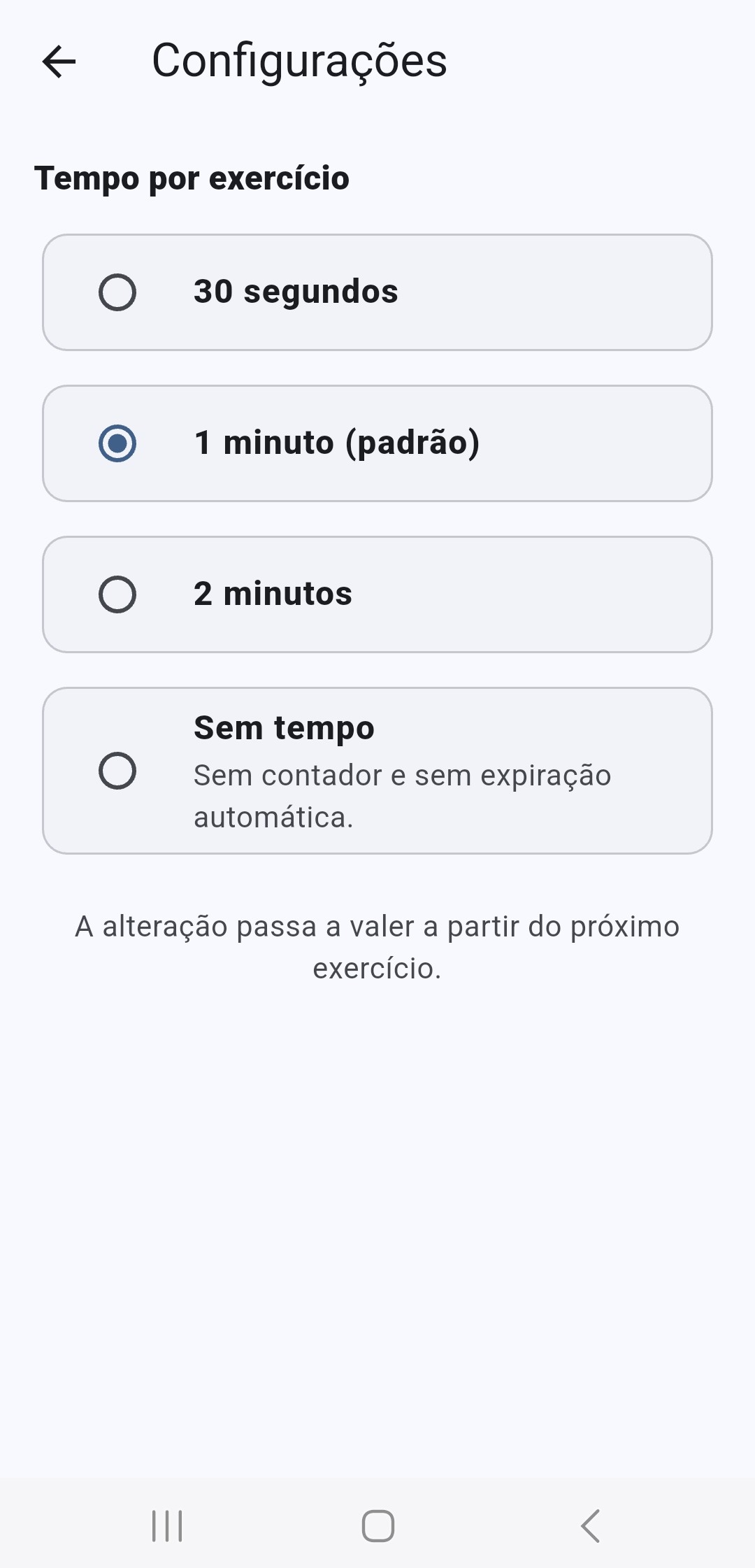 configurações